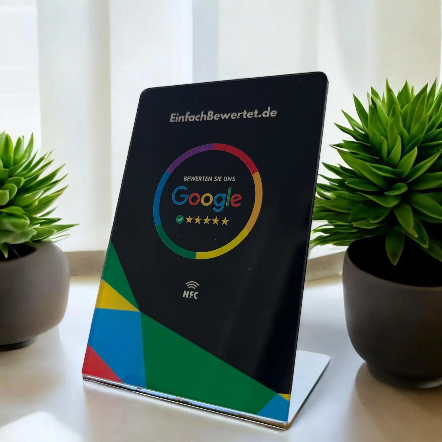 GOOGLE BEWERTUNG AUFSTELLER (NFC) Einfachbewertet