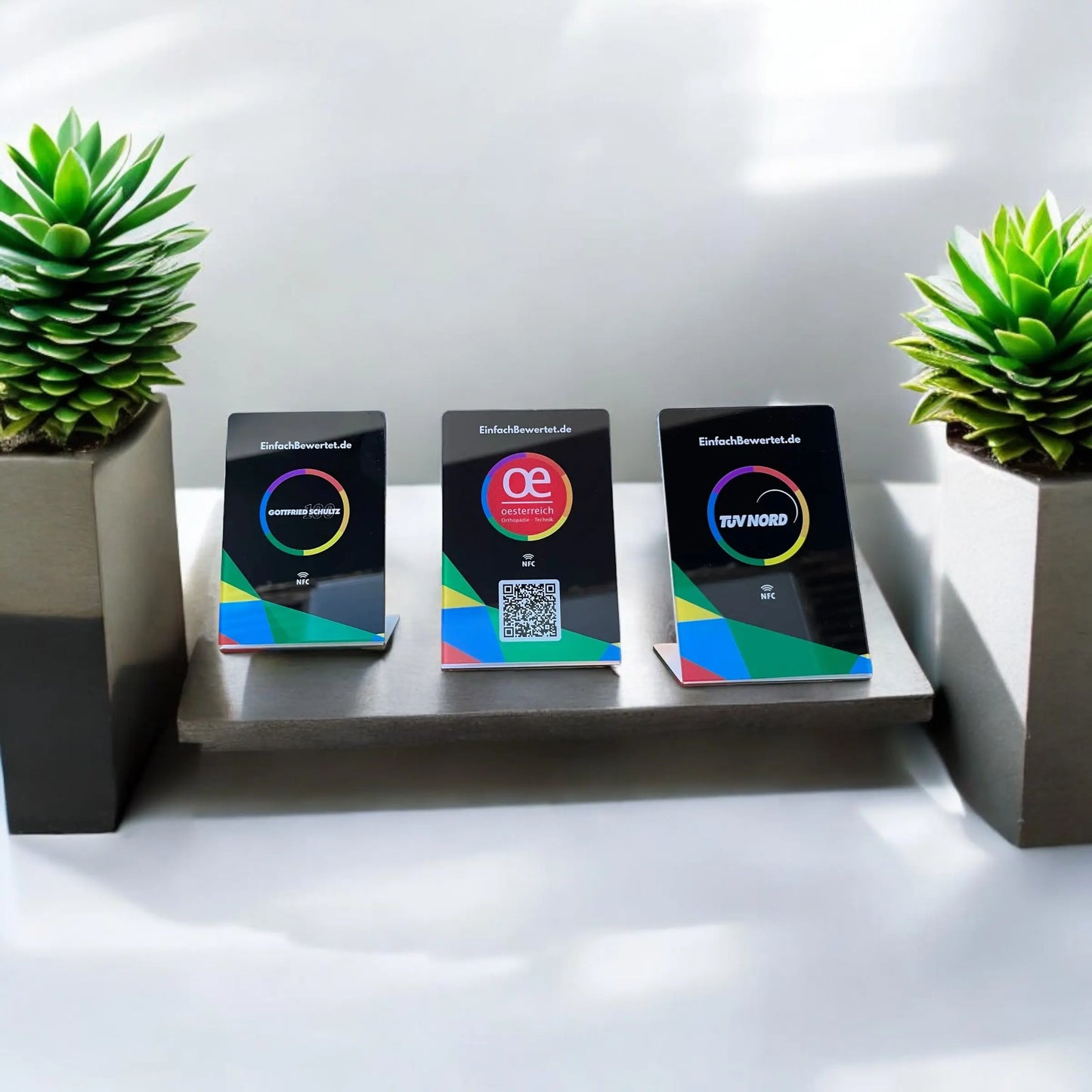 GOOGLE BEWERTUNG AUFSTELLER (NFC) Einfachbewertet