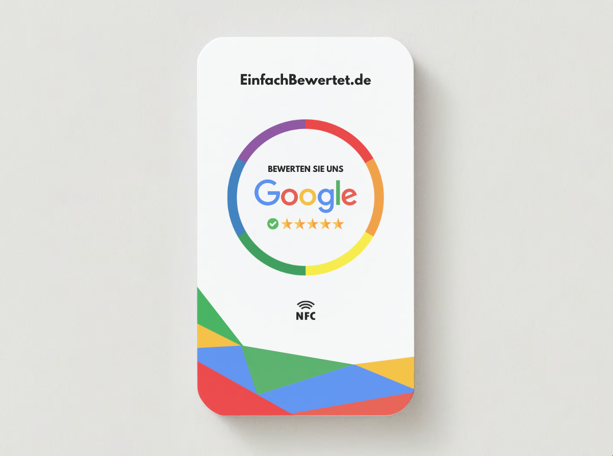 GOOGLE BEWERTUNGSKARTE (NFC) INDIVIDUELL