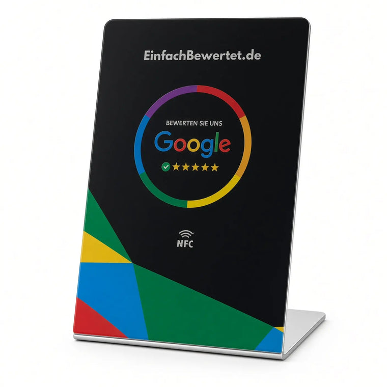 GOOGLE BEWERTUNG AUFSTELLER (NFC) Einfachbewertet