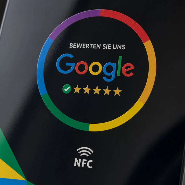 GOOGLE BEWERTUNG AUFSTELLER (NFC) Einfachbewertet