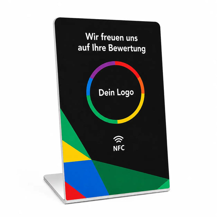 GOOGLE BEWERTUNG AUFSTELLER (NFC) Einfachbewertet